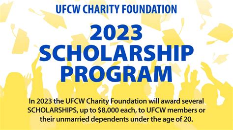ufcw charity foundation|ufcw scholarship 2023.